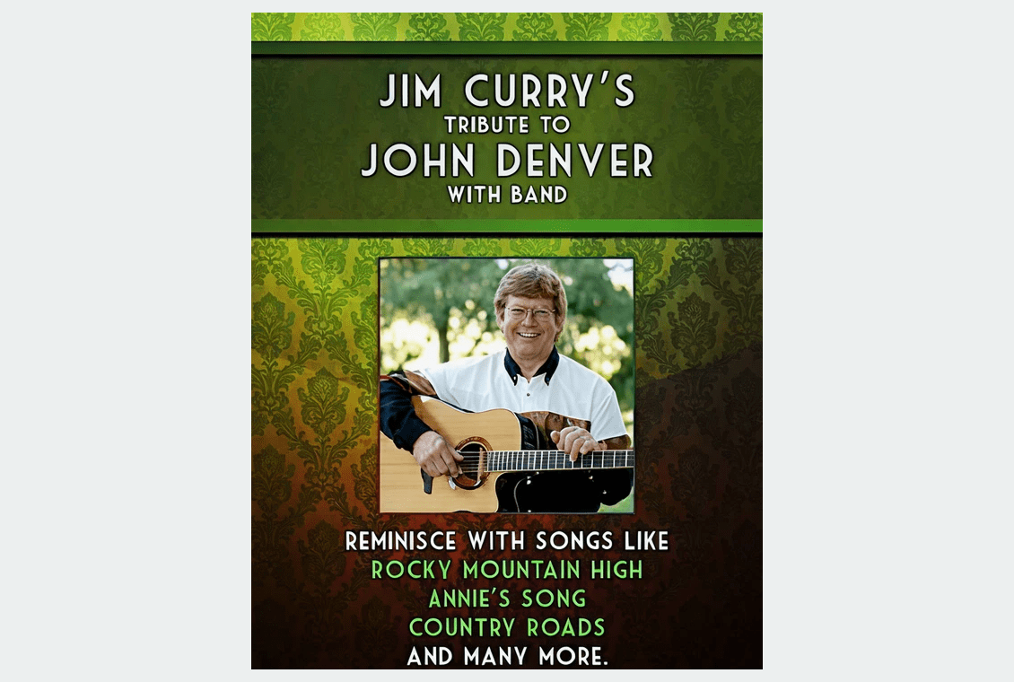 Jim Curry guitar tribute event poster